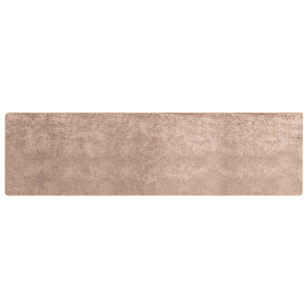 Runner Tappeto MARSA Sabbia 80 x 350 cm Poliestere e PVC