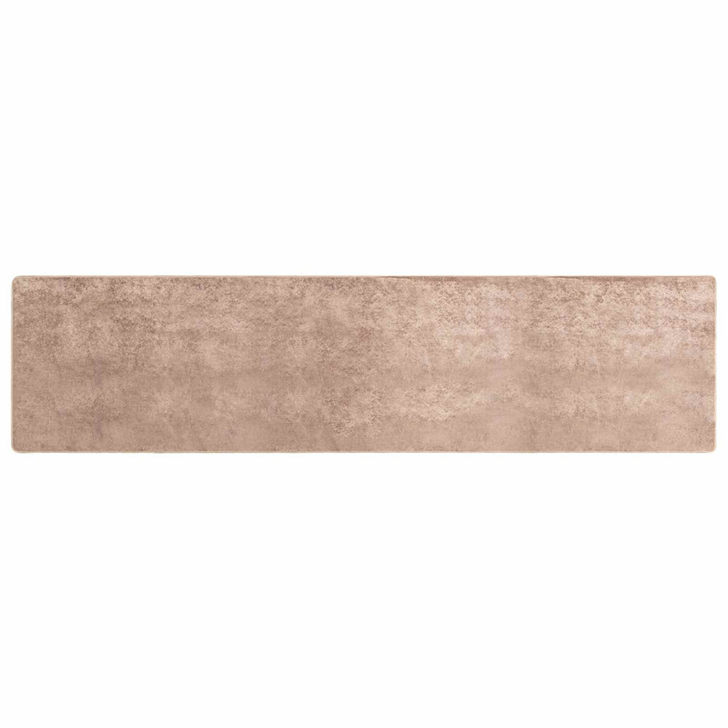 Runner Tappeto MARSA Sabbia 80 x 450 cm Poliestere e PVC