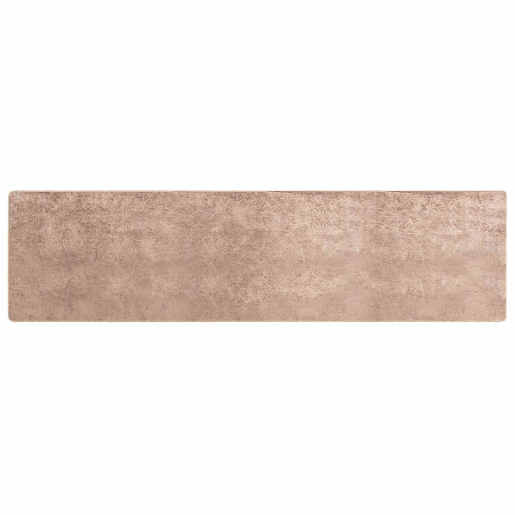 Runner Tappeto MARSA Sabbia 100 x 450 cm Poliestere e PVC