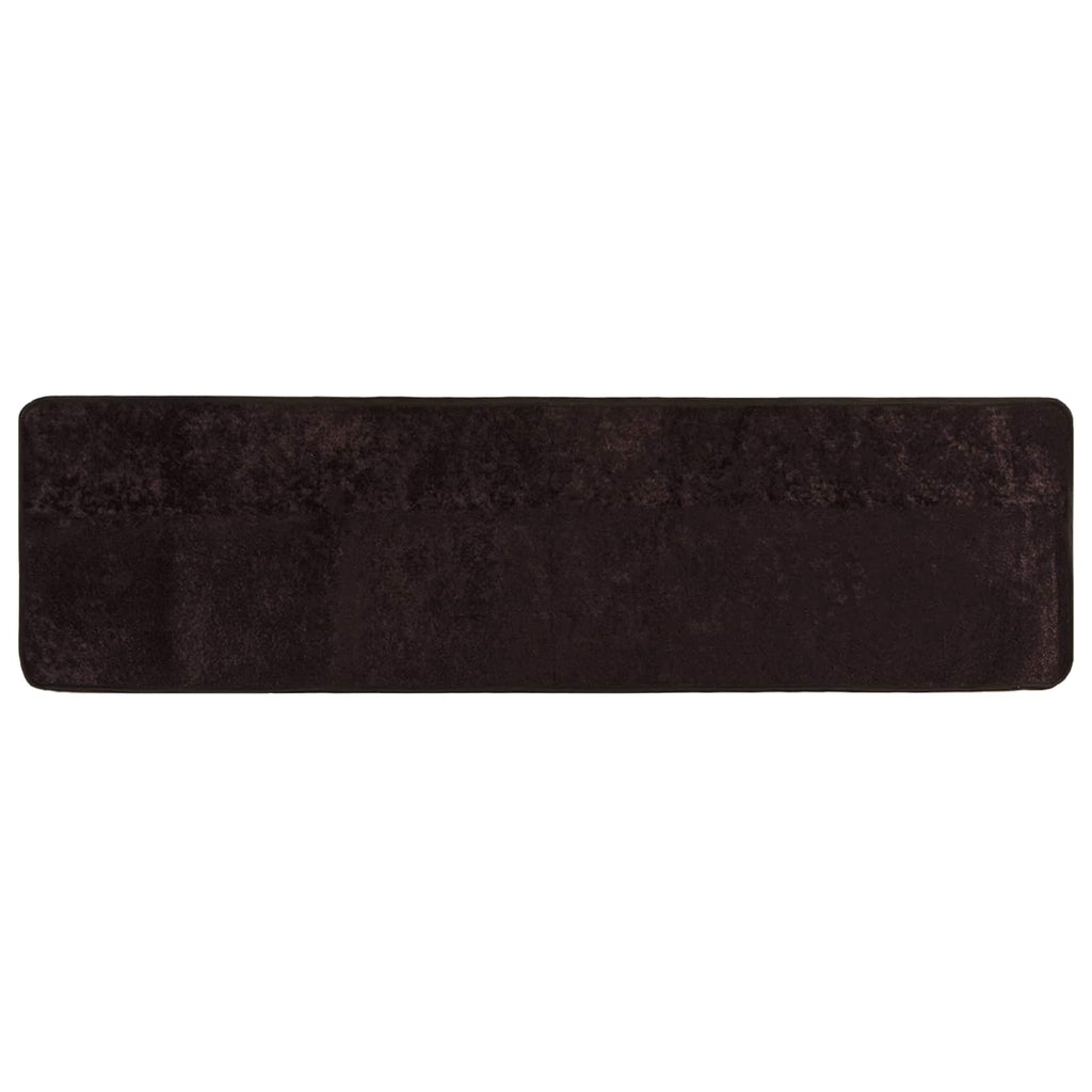 Runner Tappeto MARSA Antracite 50 x 200 cm Poliestere e PVC
