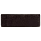 Runner Tappeto MARSA Antracite 80 x 250 cm Poliestere e PVC