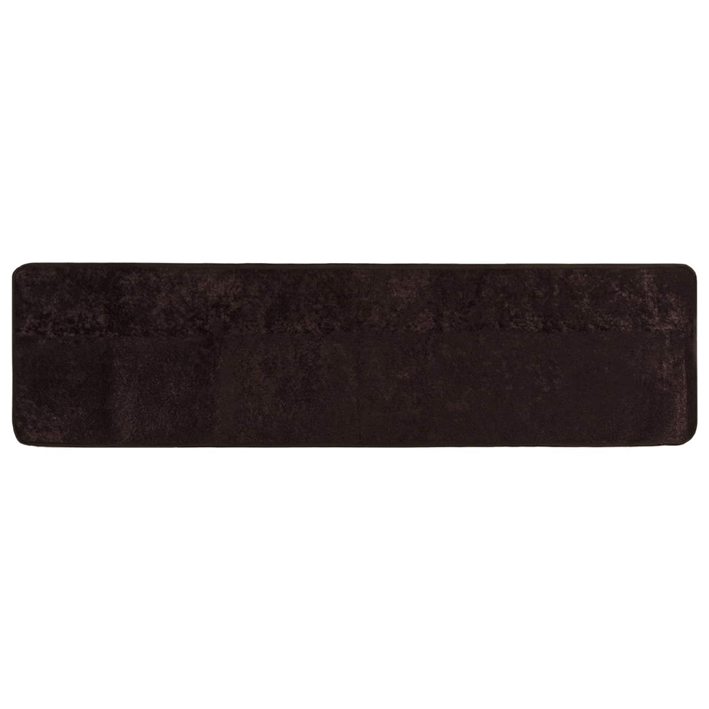 Runner Tappeto MARSA Antracite 80 x 350 cm Poliestere e PVC