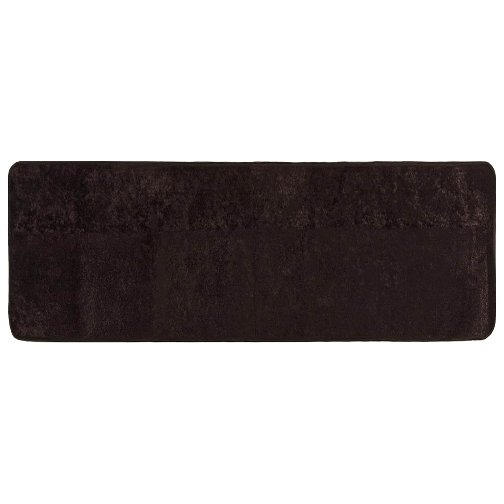 Runner Tappeto MARSA Antracite 100 x 250 cm Poliestere e PVC