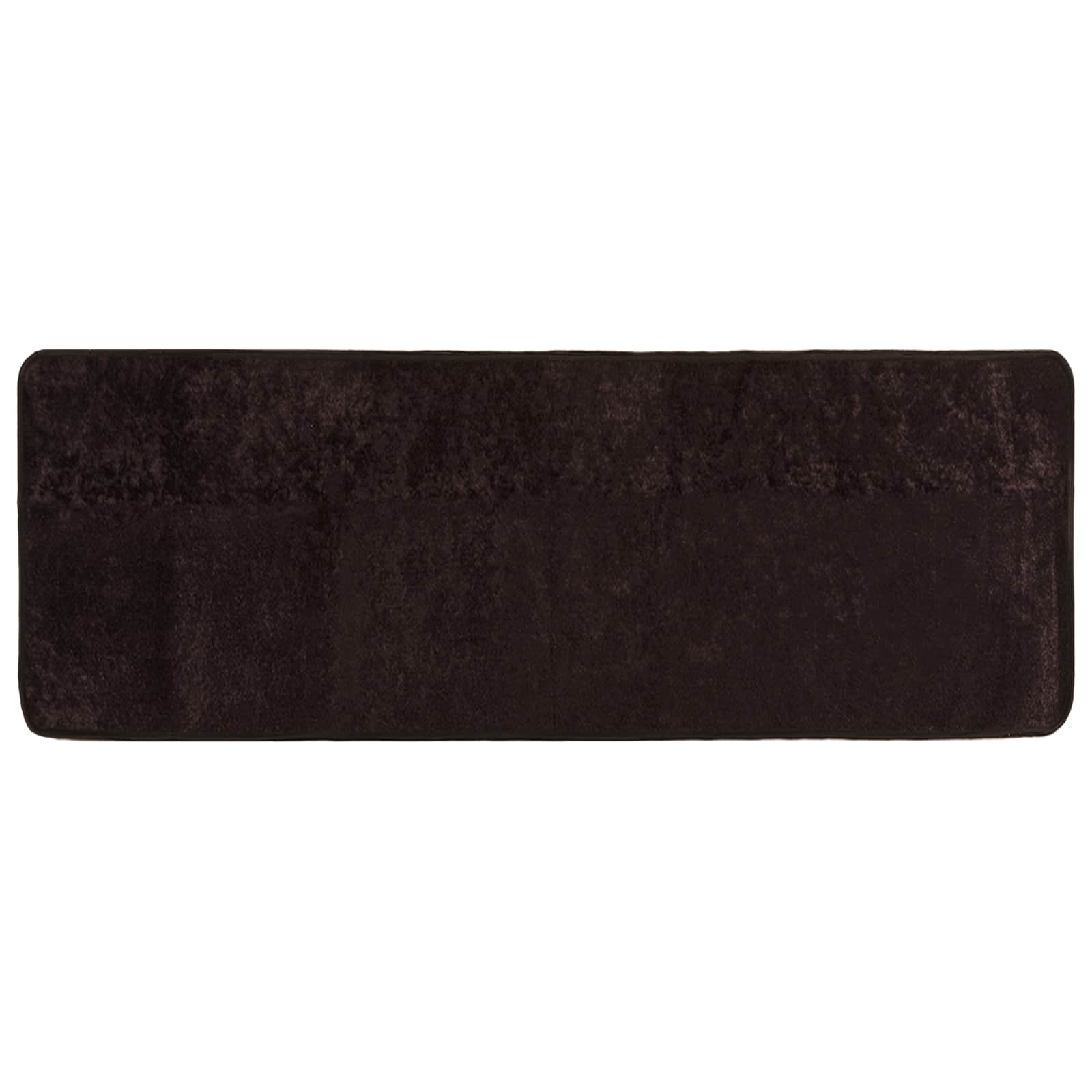 Runner Tappeto MARSA Antracite 100 x 250 cm Poliestere e PVC