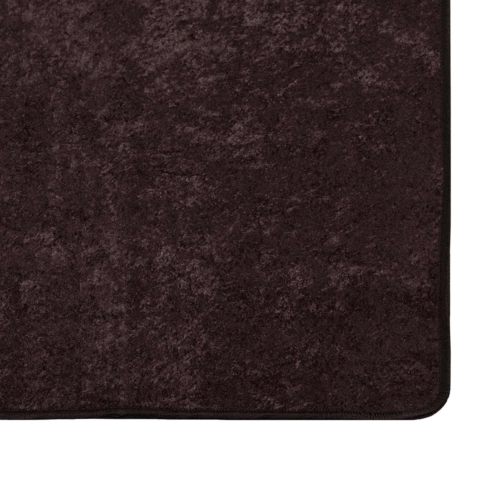Runner Tappeto MARSA Antracite 100 x 300 cm Poliestere e PVC