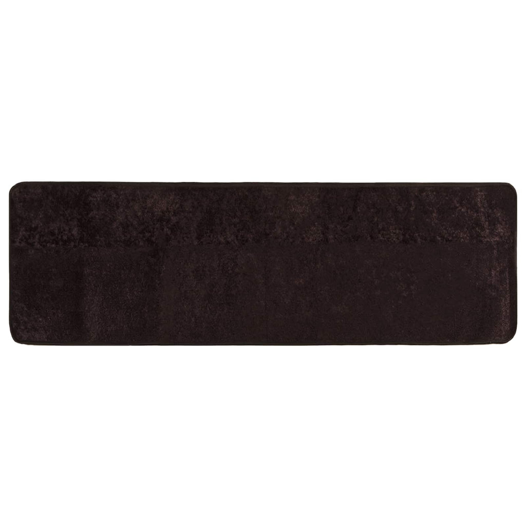 Runner Tappeto MARSA Antracite 100 x 350 cm Poliestere e PVC