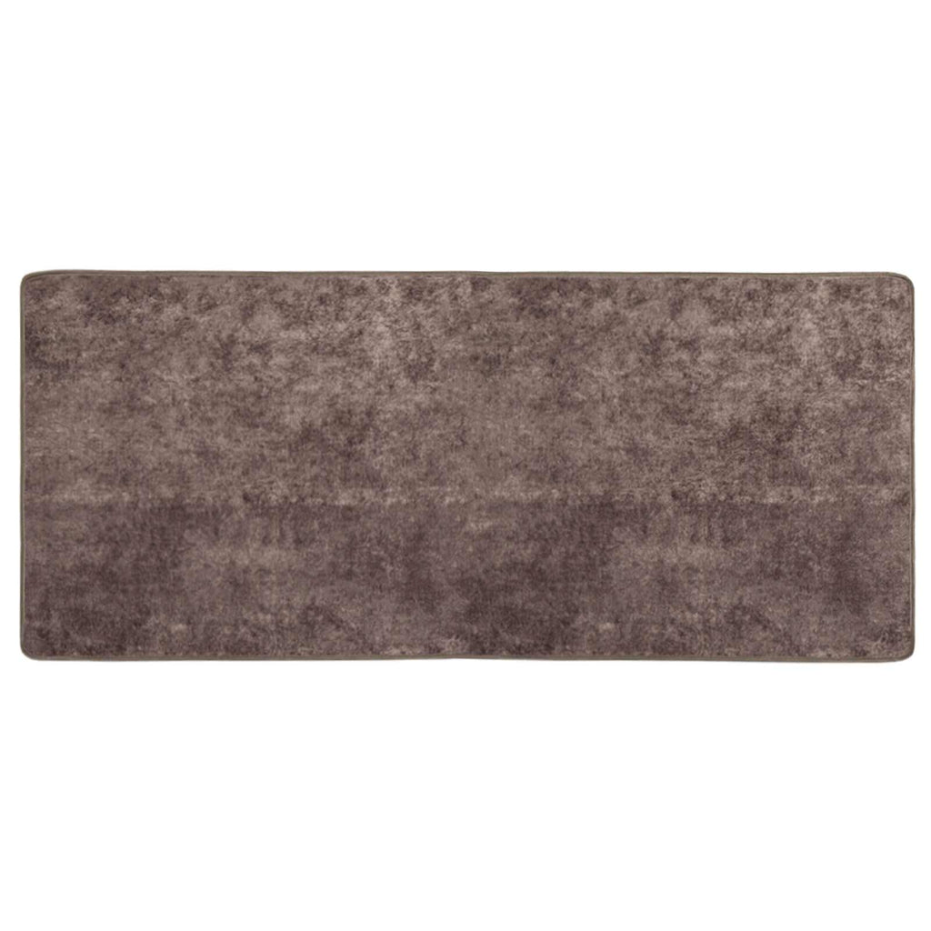 Runner Tappeto MARSA Grigio 50 x 100 cm Poliestere e PVC