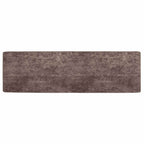 Runner Tappeto MARSA Grigio 50 x 150 cm Poliestere e PVC