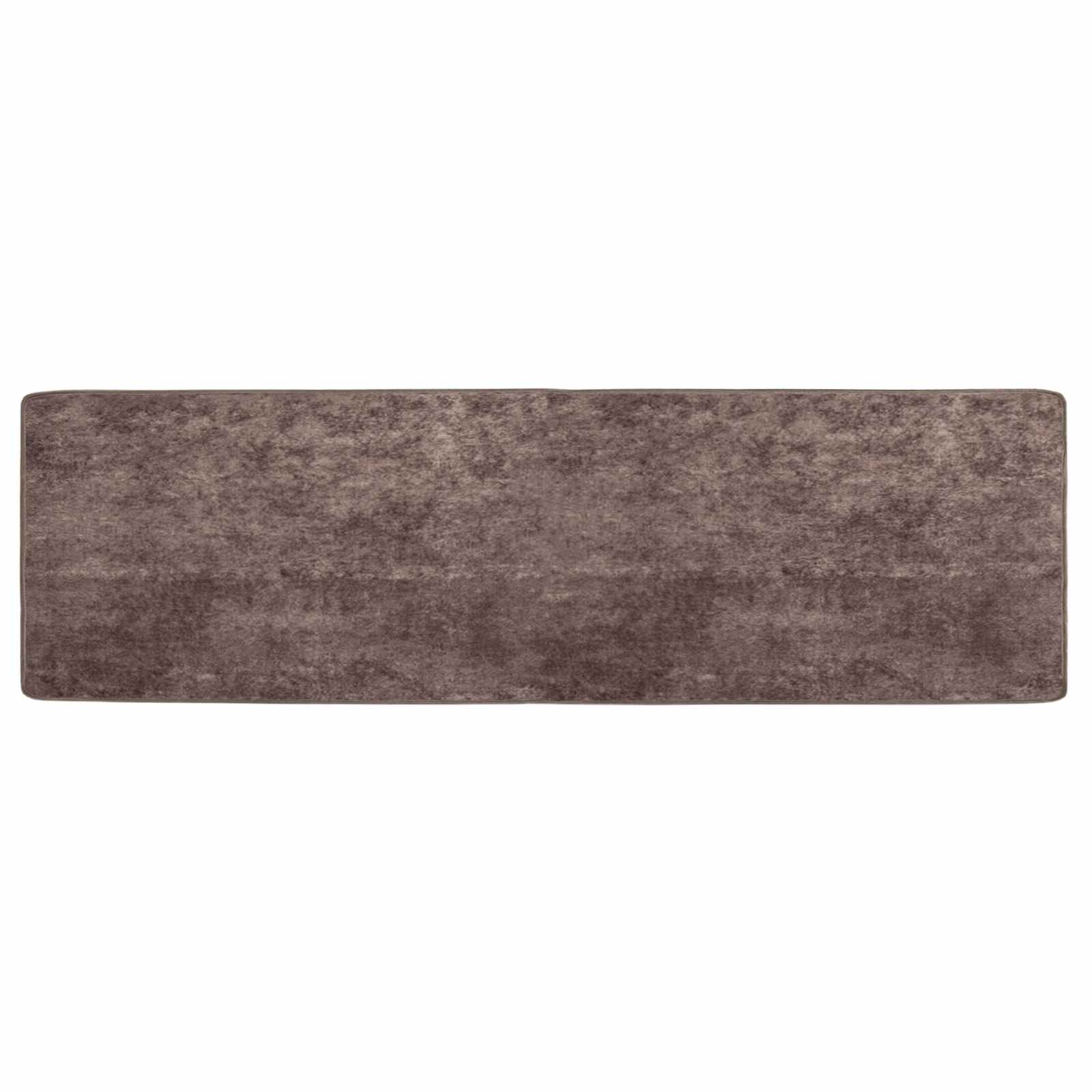 Runner Tappeto MARSA Grigio 50 x 150 cm Poliestere e PVC