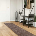 Runner Tappeto MARSA Grigio 50 x 300 cm Poliestere e PVC