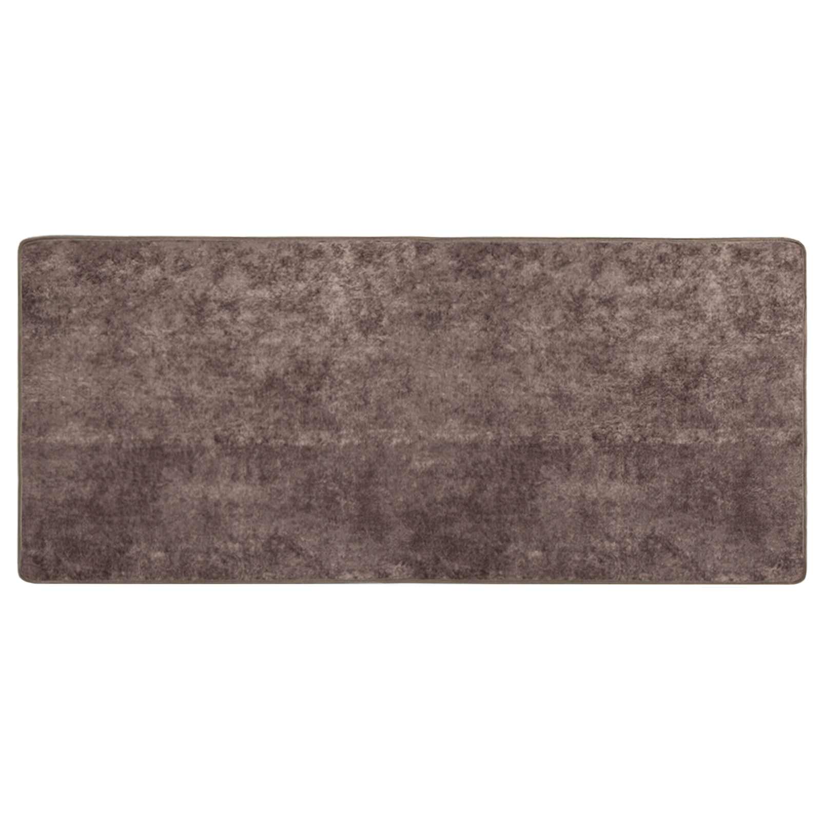 Runner Tappeto MARSA Grigio 80 x 200 cm Poliestere e PVC