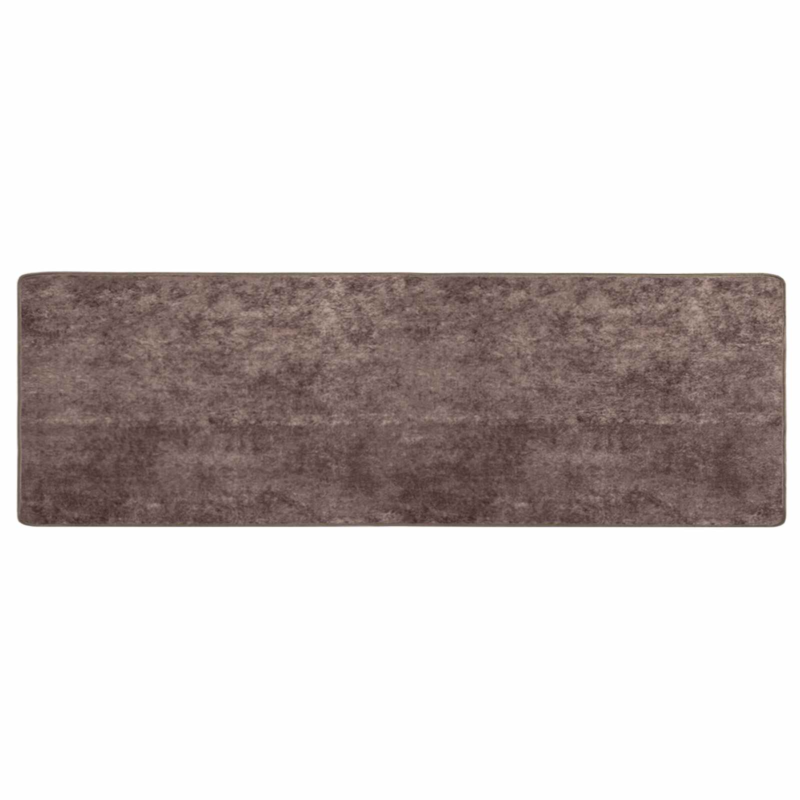 Runner Tappeto MARSA Grigio 80 x 250 cm Poliestere e PVC