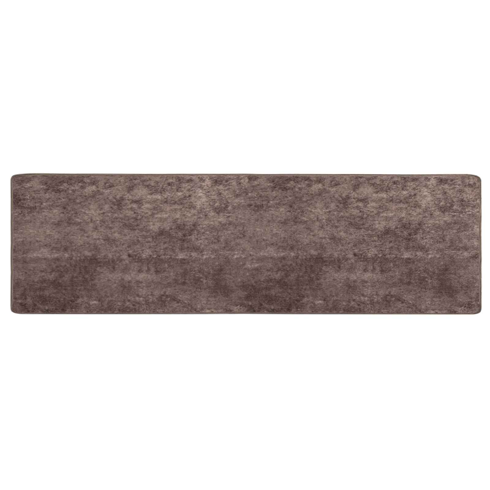 Runner Tappeto MARSA Grigio 80 x 350 cm Poliestere e PVC