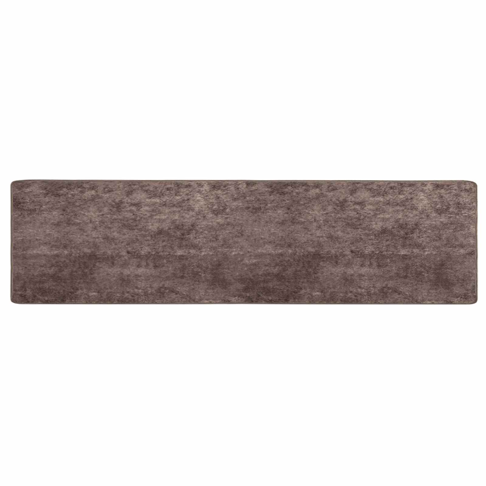 Runner Tappeto MARSA Grigio 80 x 400 cm Poliestere e PVC