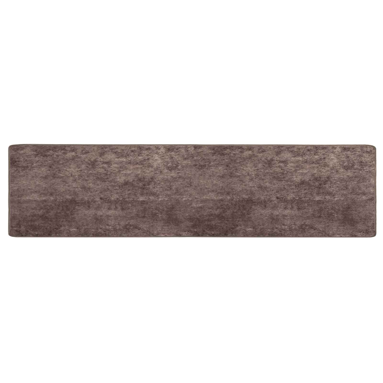 Runner Tappeto MARSA Grigio 80 x 450 cm Poliestere e PVC