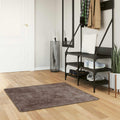 Runner Tappeto MARSA Grigio 100 x 100 cm Poliestere e PVC