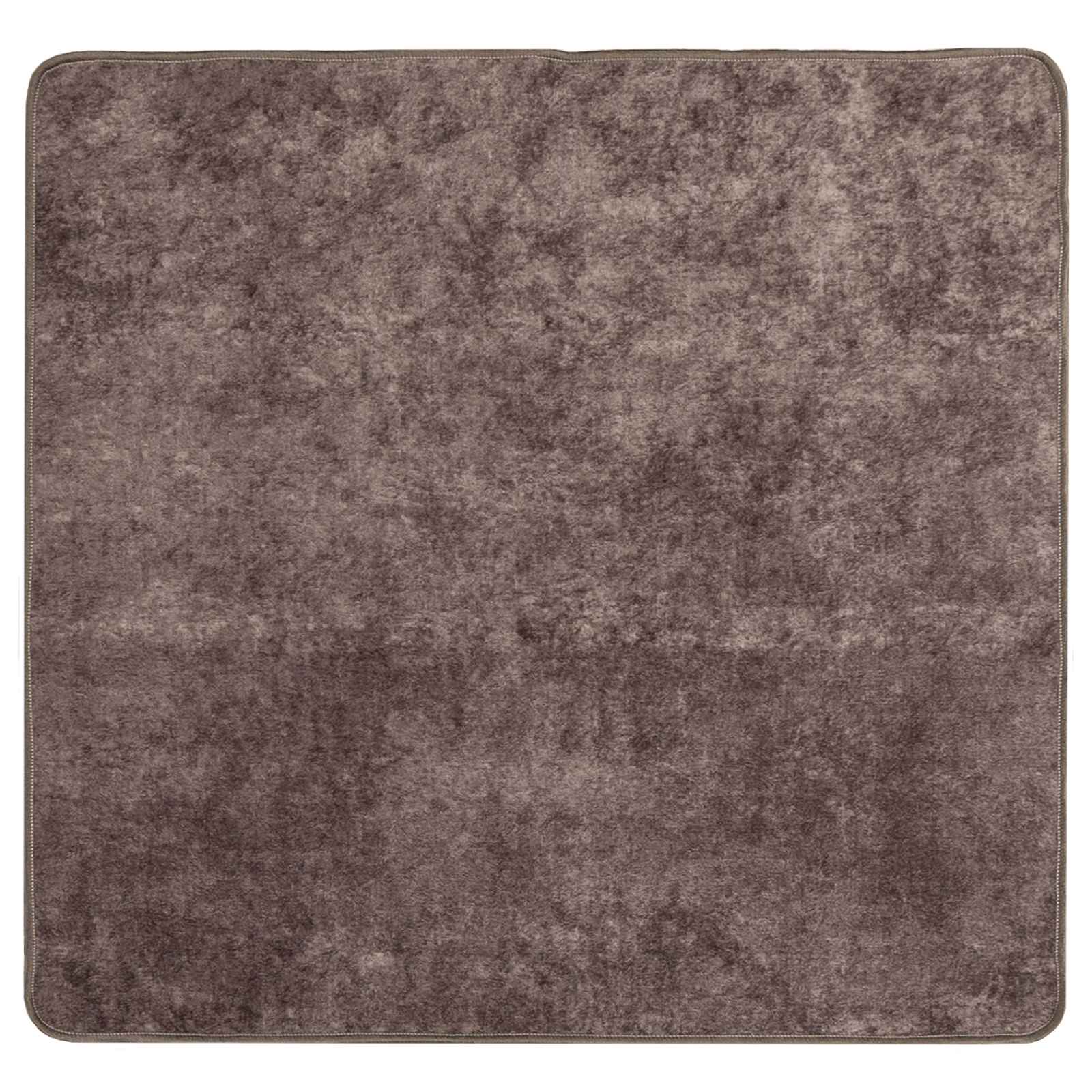 Runner Tappeto MARSA Grigio 100 x 100 cm Poliestere e PVC