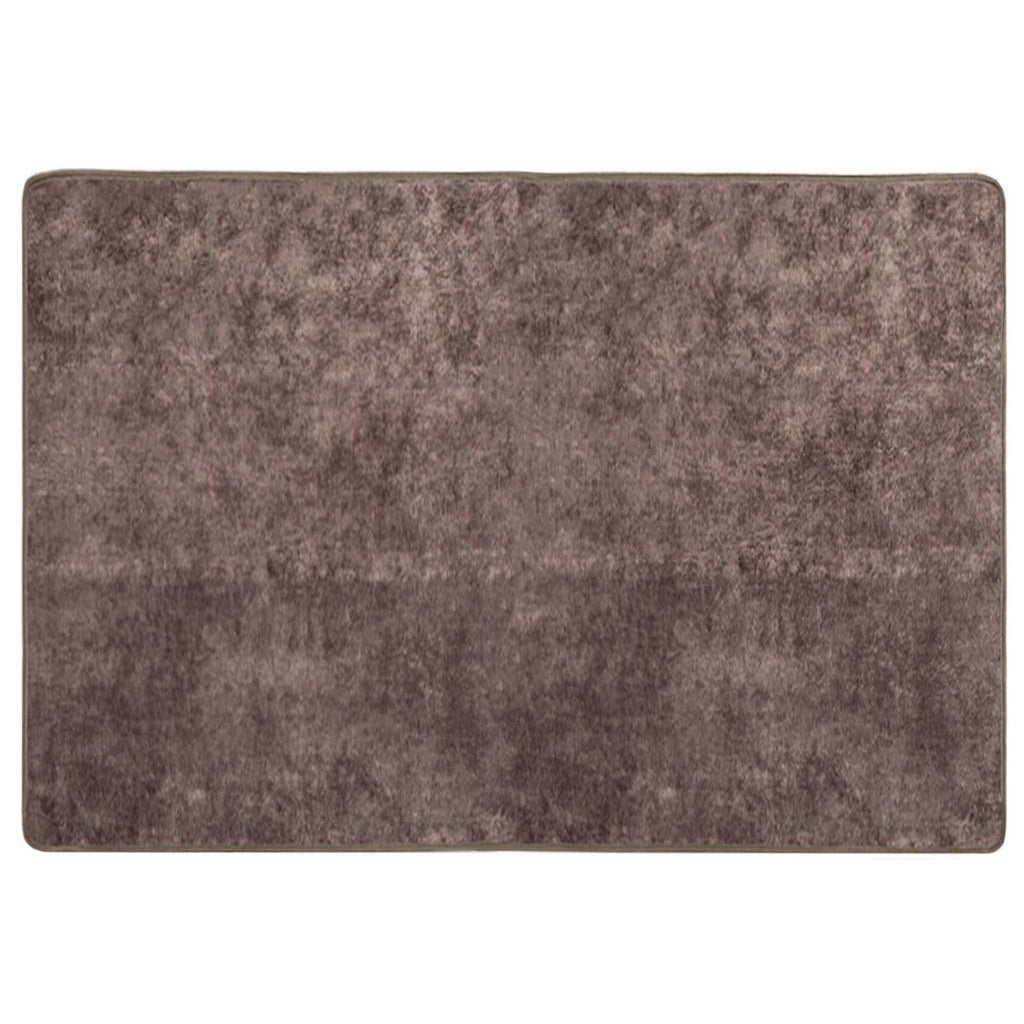 Runner Tappeto MARSA Grigio 100 x 150 cm Poliestere e PVC