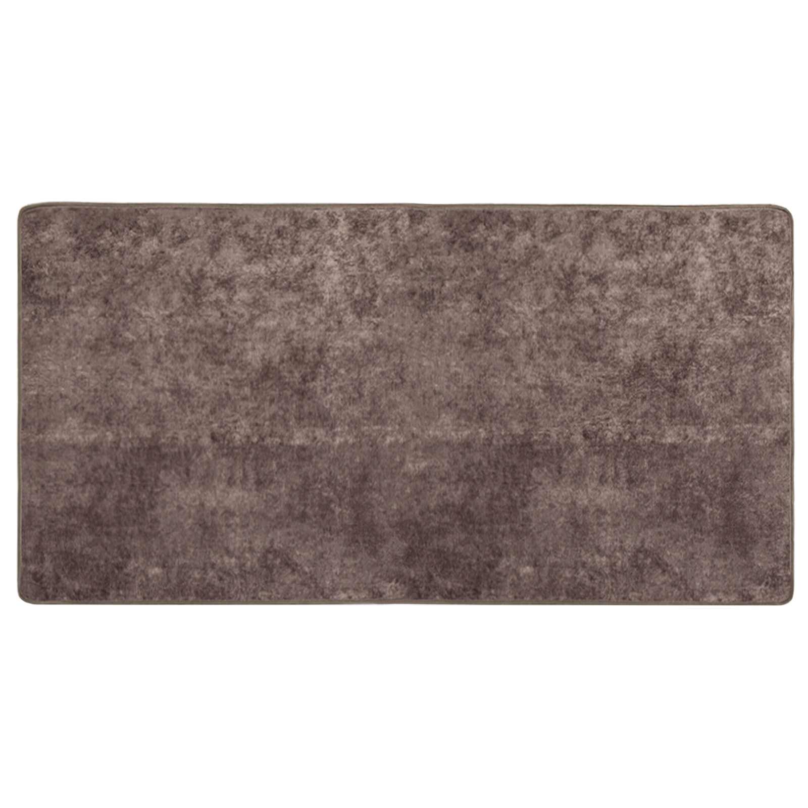 Runner Tappeto MARSA Grigio 100 x 200 cm Poliestere e PVC