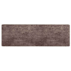 Runner Tappeto MARSA Grigio 100 x 350 cm Poliestere e PVC