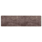 Runner Tappeto MARSA Grigio 100 x 400 cm Poliestere e PVC