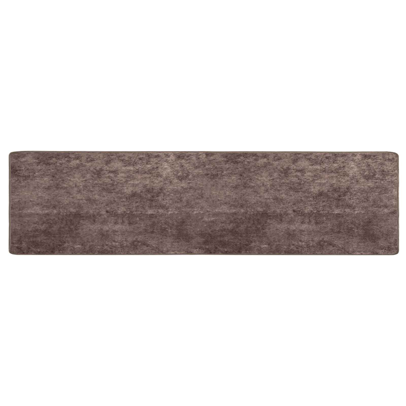 Runner Tappeto MARSA Grigio 100 x 400 cm Poliestere e PVC