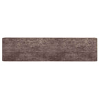 Runner Tappeto MARSA Grigio 100 x 450 cm Poliestere e PVC