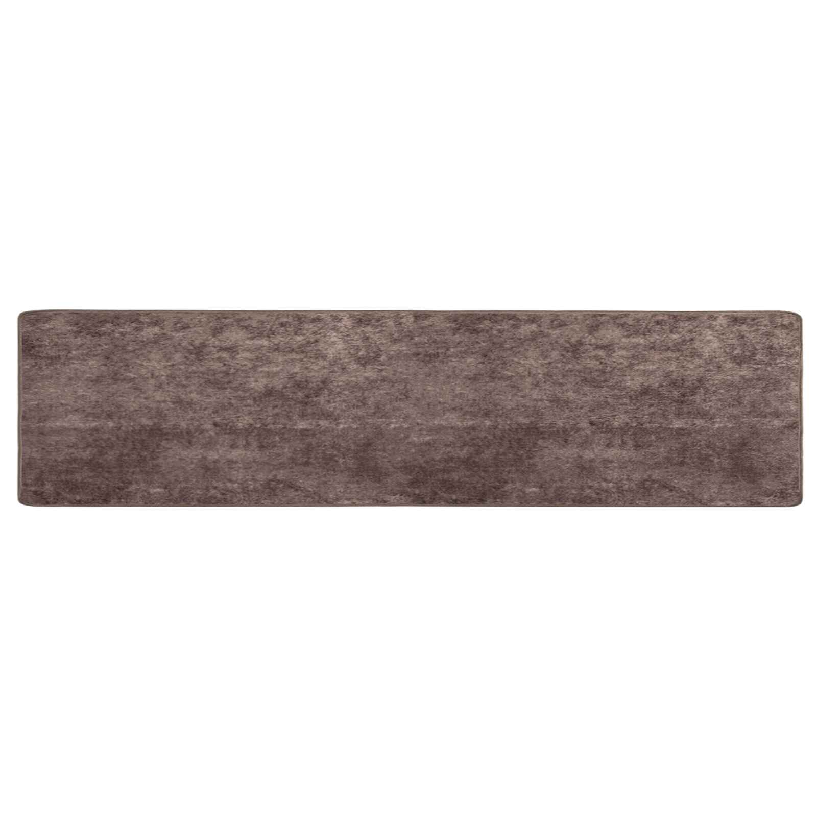 Runner Tappeto MARSA Grigio 100 x 450 cm Poliestere e PVC