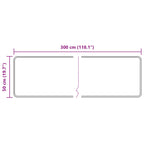 Runner Tappeto MARSA Giallo 50 x 300 cm Poliestere e PVC
