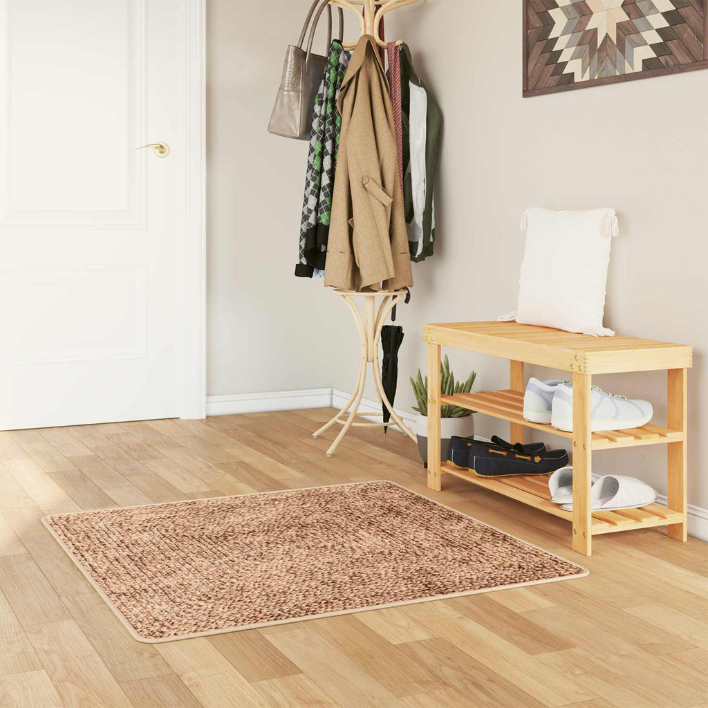 Runner Tappeto MARSA Giallo 100 x 100 cm Poliestere e PVC