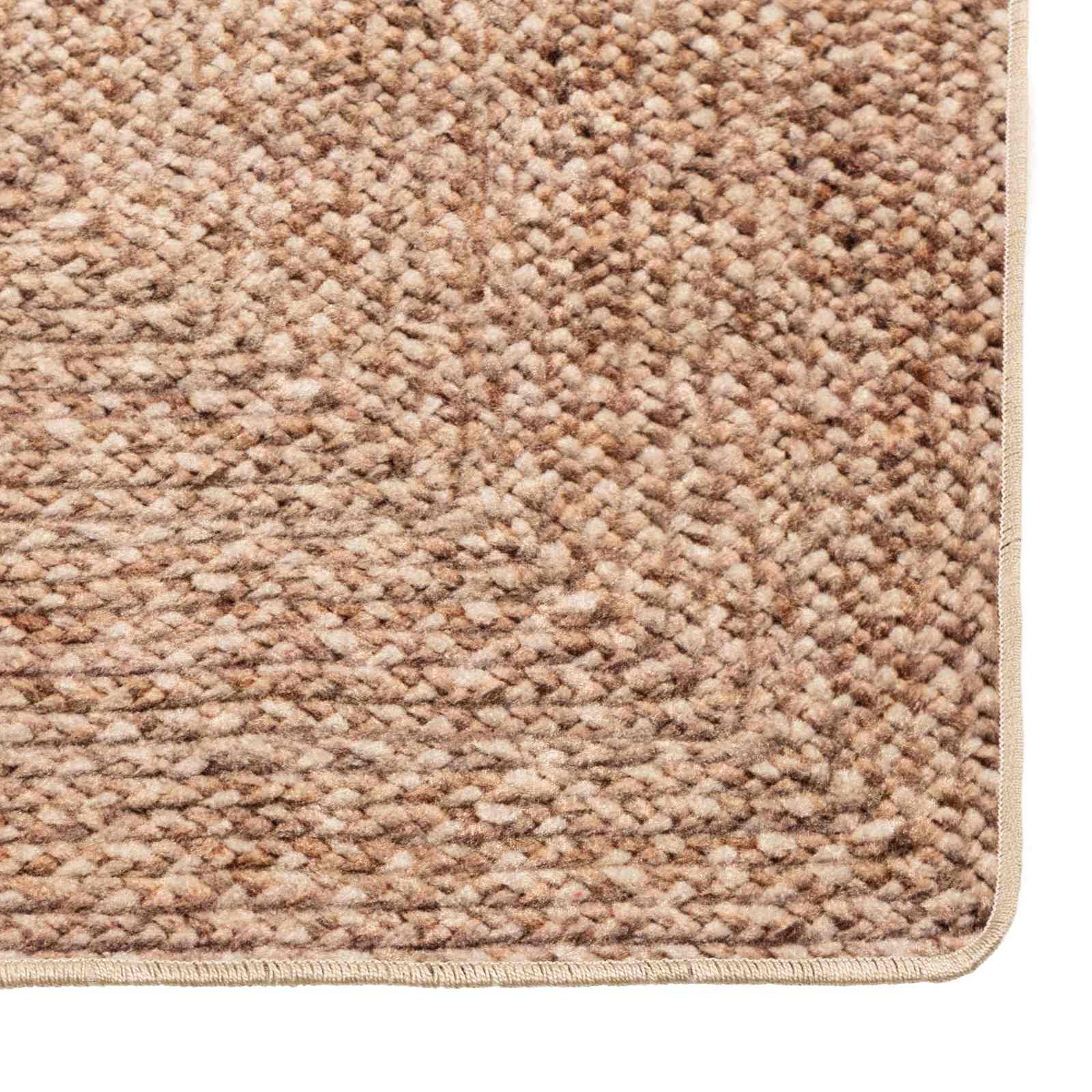 Runner Tappeto MARSA Giallo 100 x 350 cm Poliestere e PVC