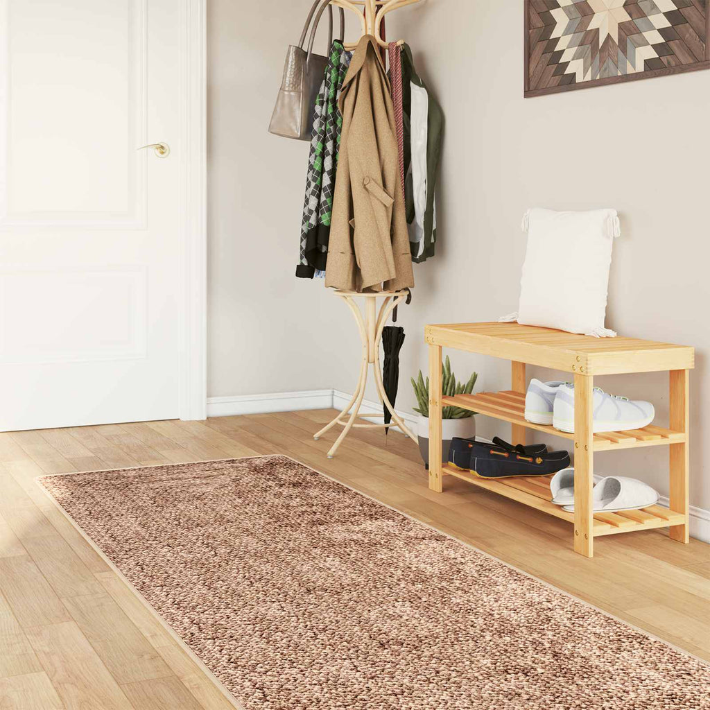 Runner Tappeto MARSA Giallo 100 x 350 cm Poliestere e PVC
