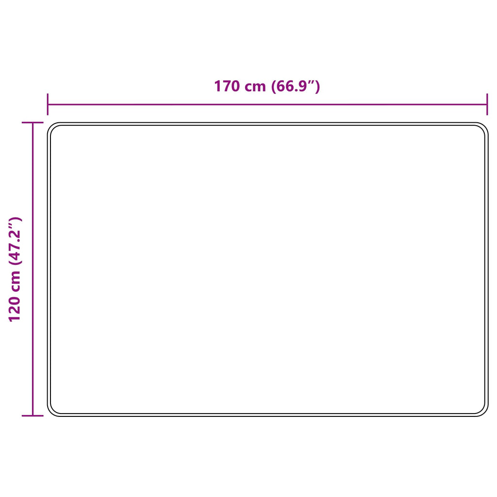 Runner Tappeto MARSA Giallo 120 x 170 cm Poliestere e PVC