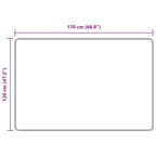 Runner Tappeto MARSA Giallo 120 x 170 cm Poliestere e PVC