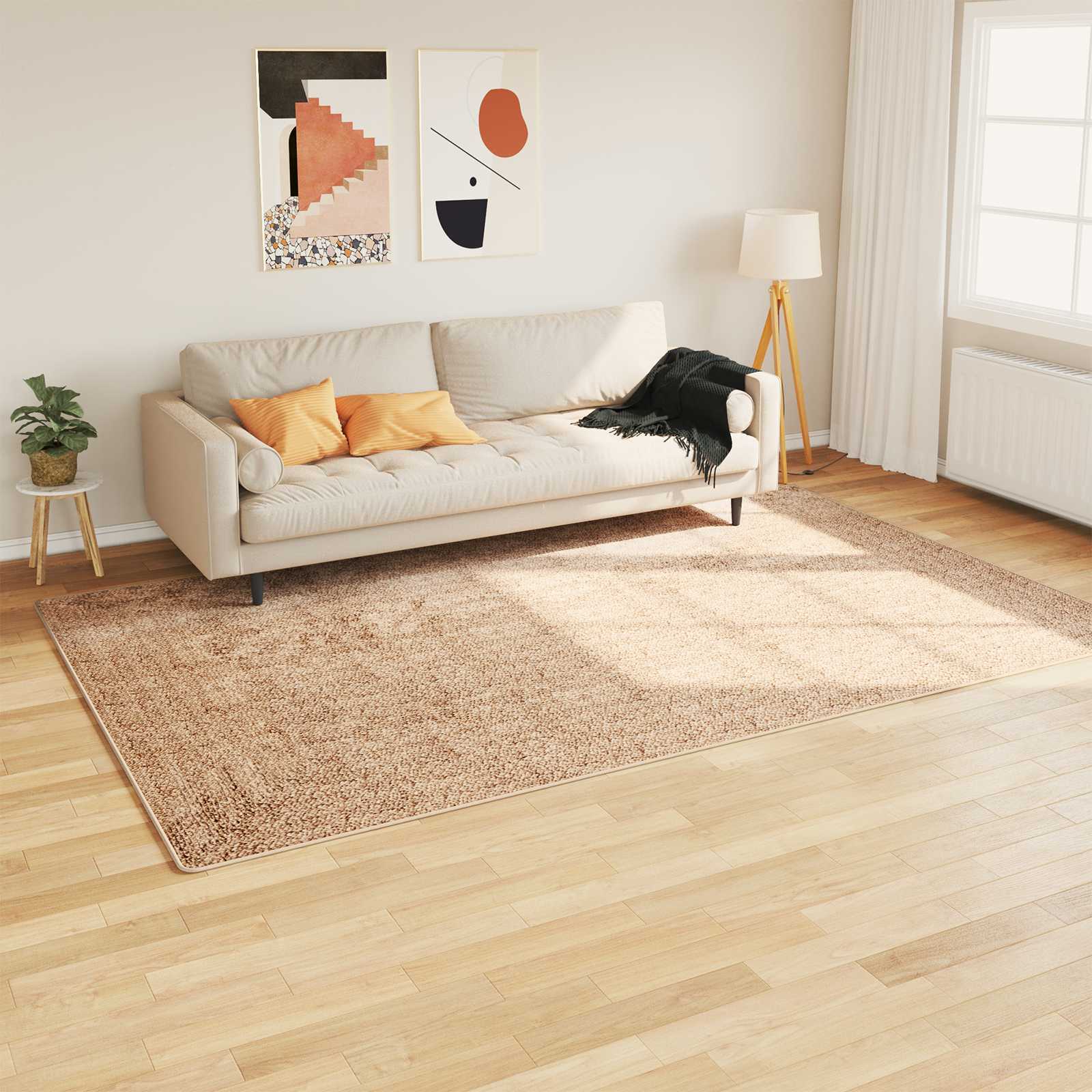 Runner Tappeto MARSA Giallo 150 x 230 cm Poliestere e PVC