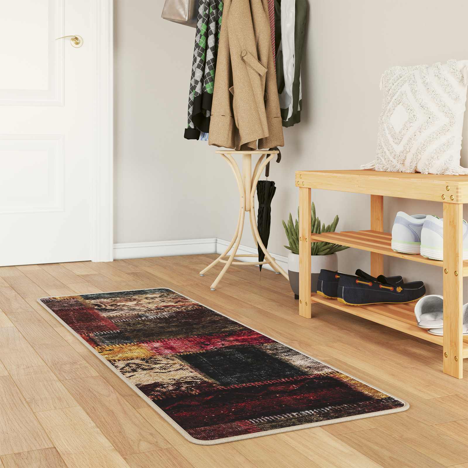 Runner Tappeto MARSA Multicolore 50 x 200 cm Poliestere e PVC