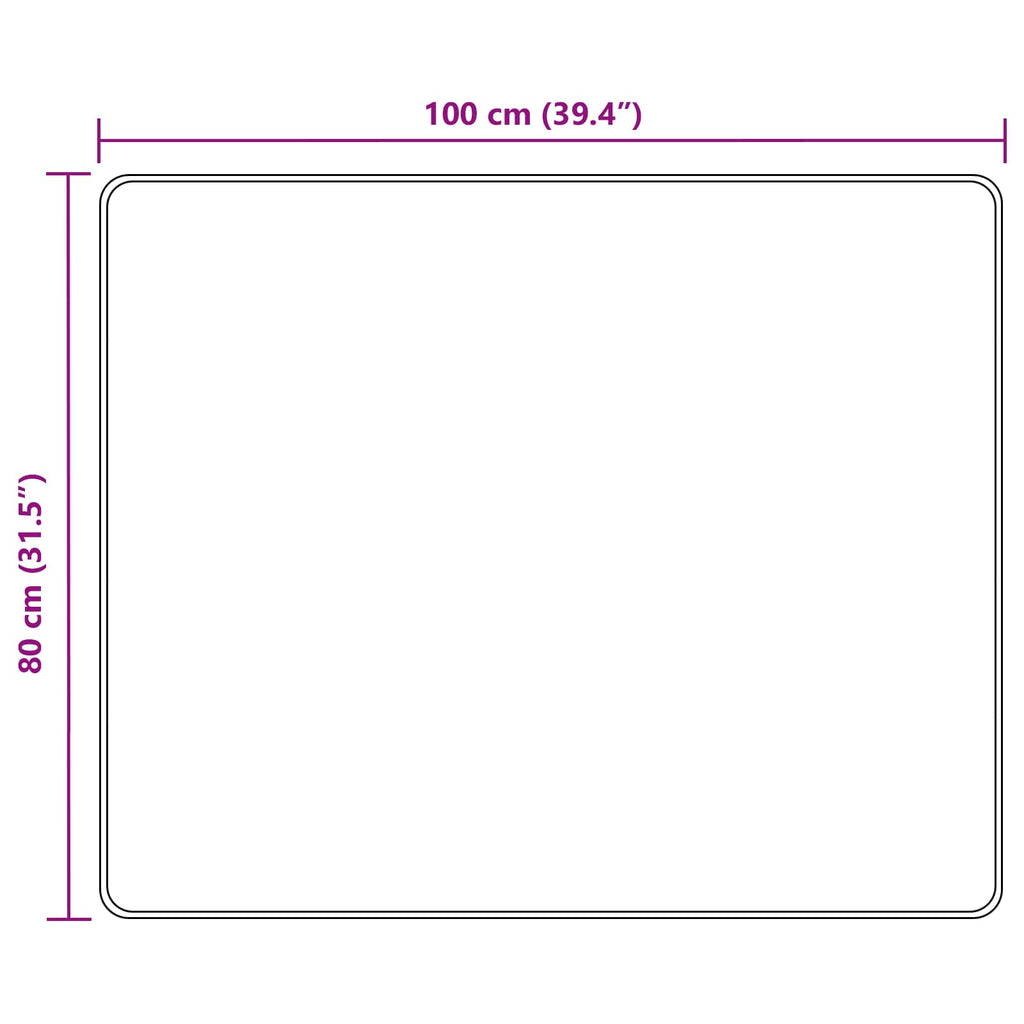 Runner Tappeto MARSA Multicolore 80 x 100 cm Poliestere e PVC