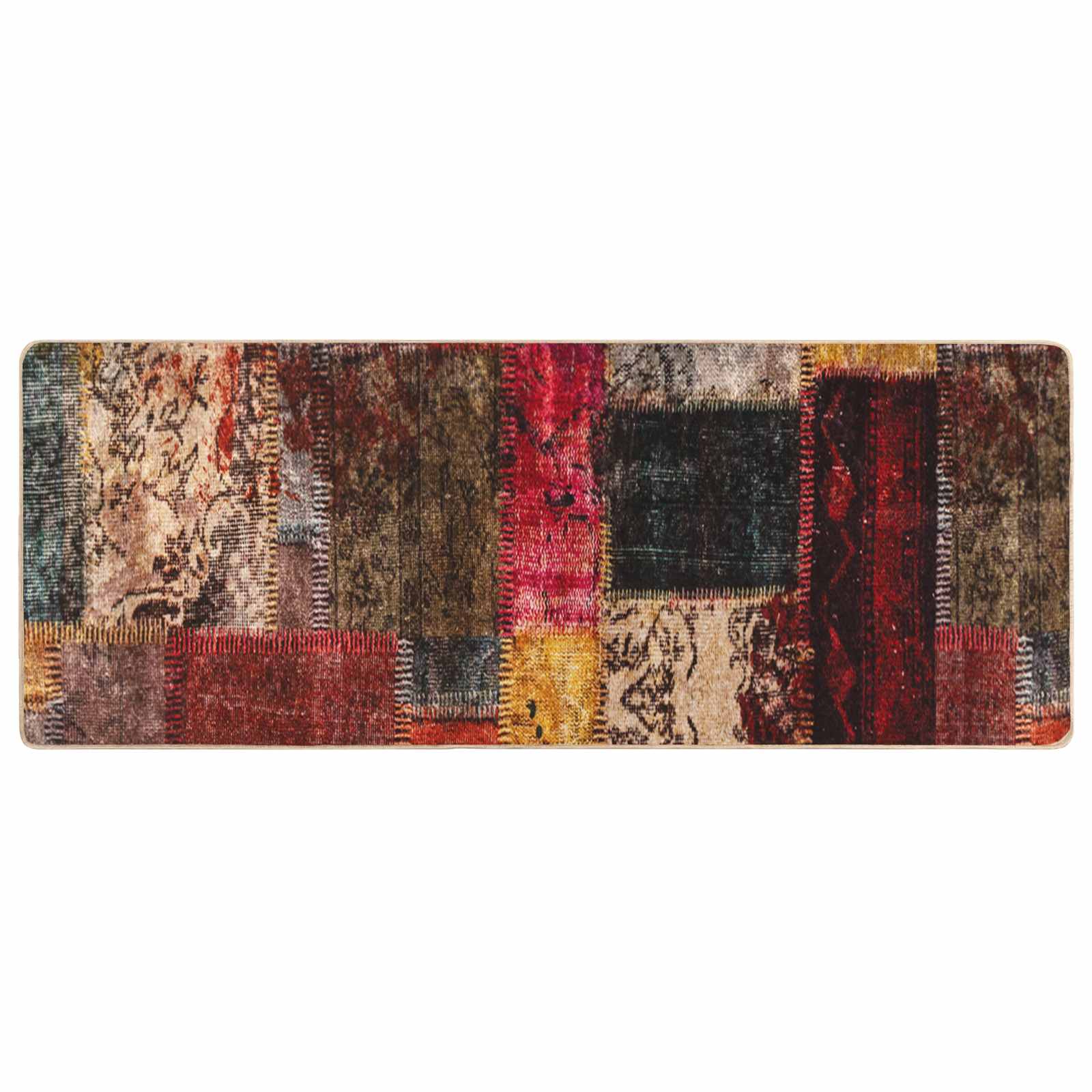 Runner Tappeto MARSA Multicolore 80 x 200 cm Poliestere e PVC