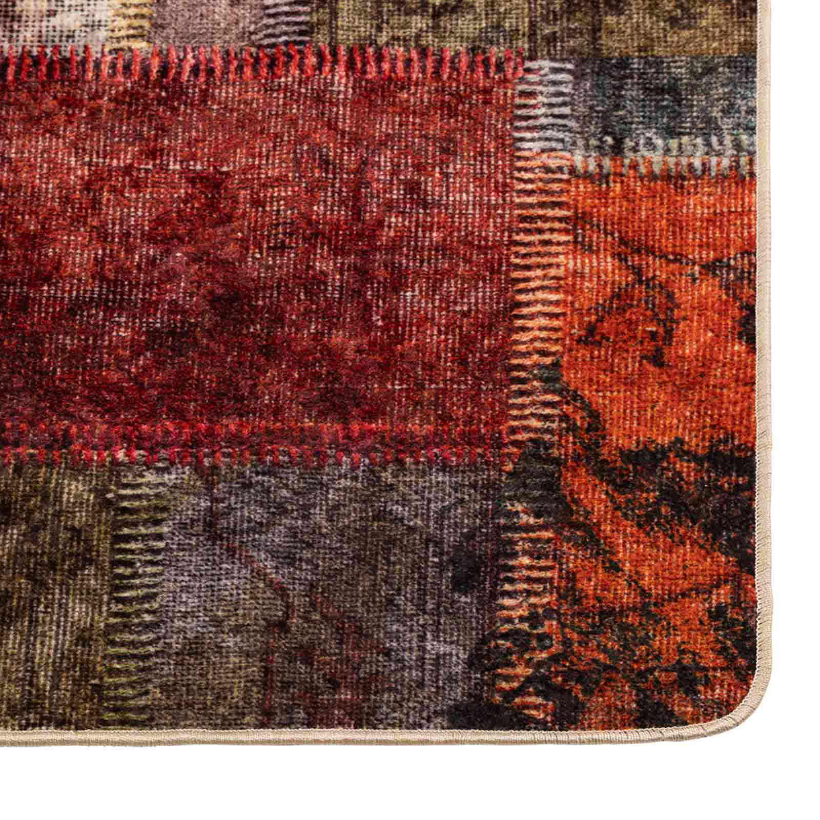Runner Tappeto MARSA Multicolore 80 x 250 cm Poliestere e PVC