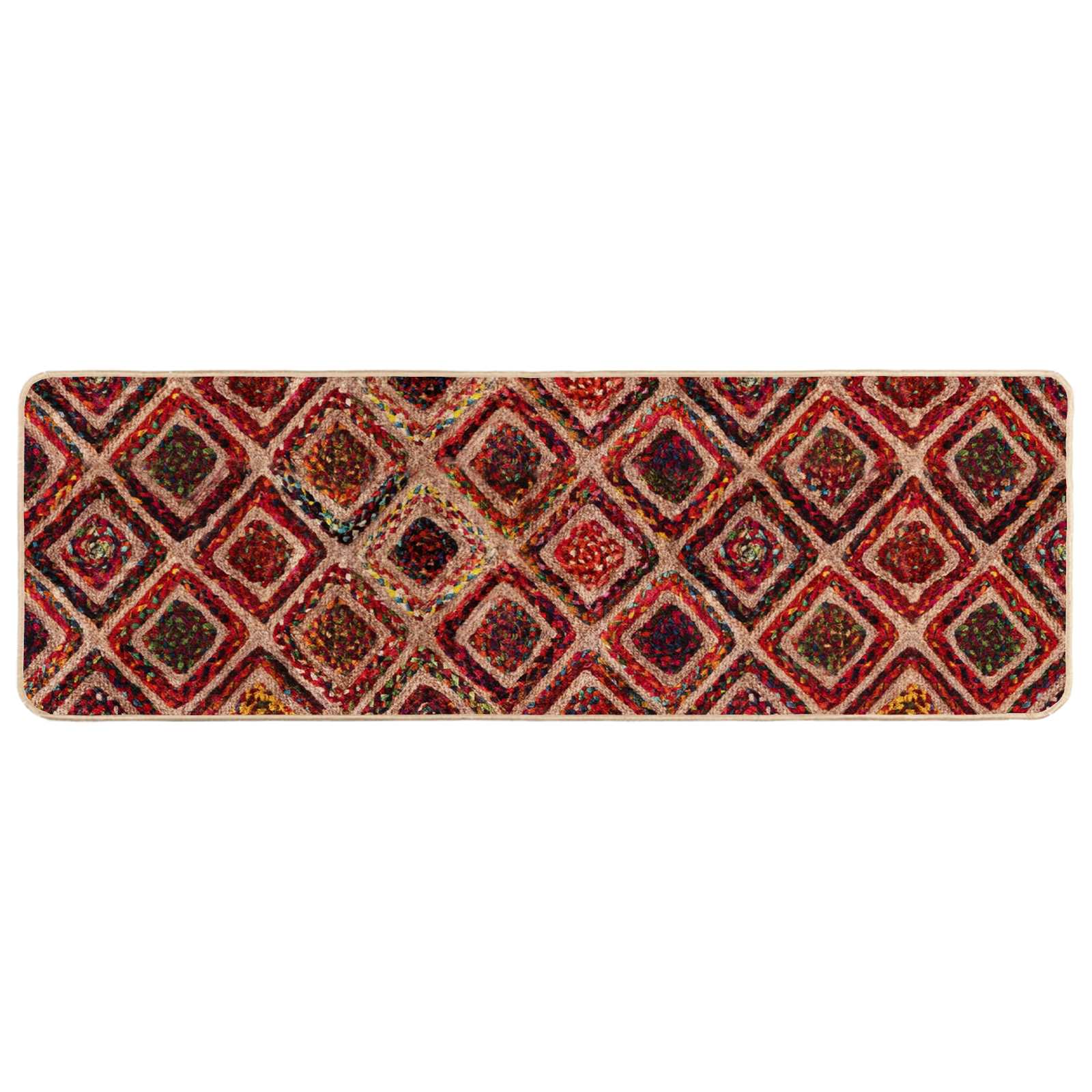 Runner Tappeto MARSA Multicolore 50 x 100 cm Poliestere e PVC