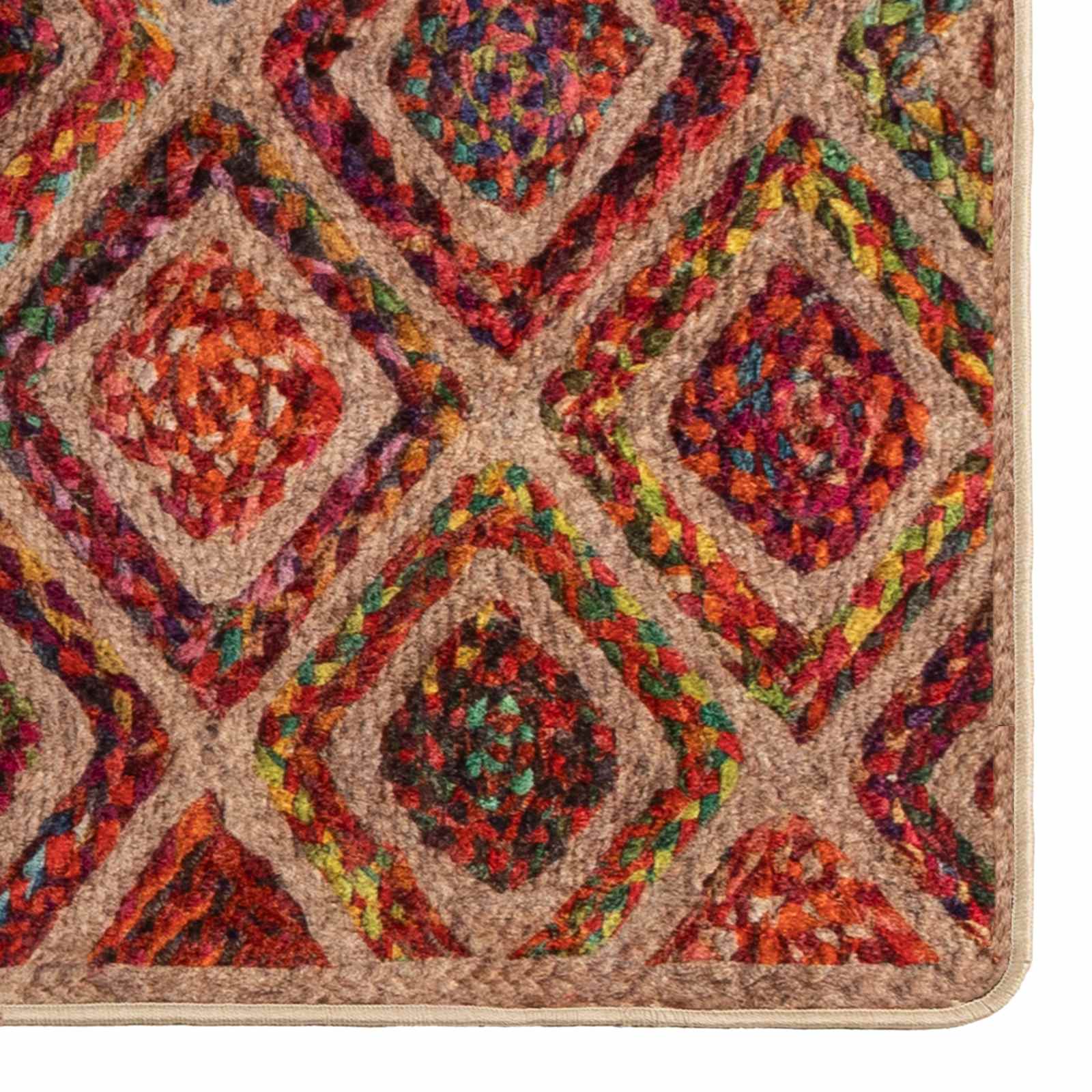 Runner Tappeto MARSA Multicolore 50 x 300 cm Poliestere e PVC