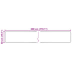 Runner Tappeto MARSA Multicolore 50 x 300 cm Poliestere e PVC