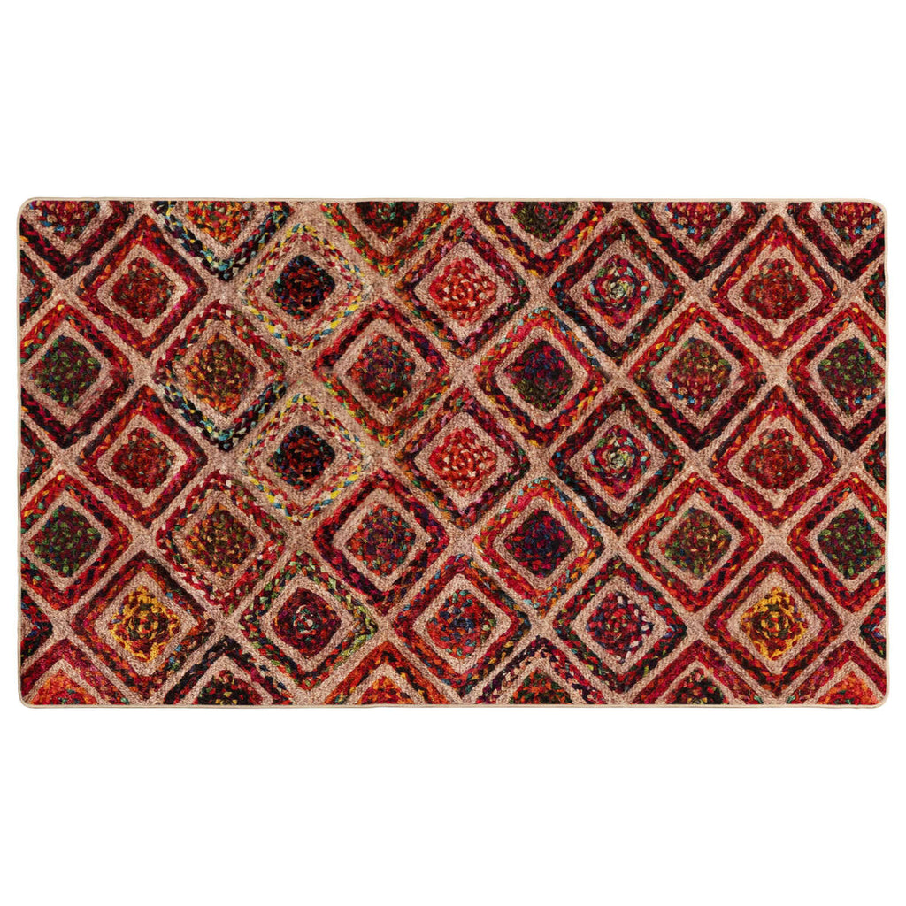 Runner Tappeto MARSA Multicolore 100 x 200 cm Poliestere e PVC