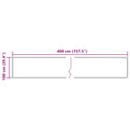 Runner Tappeto MARSA Multicolore 100 x 400 cm Poliestere e PVC