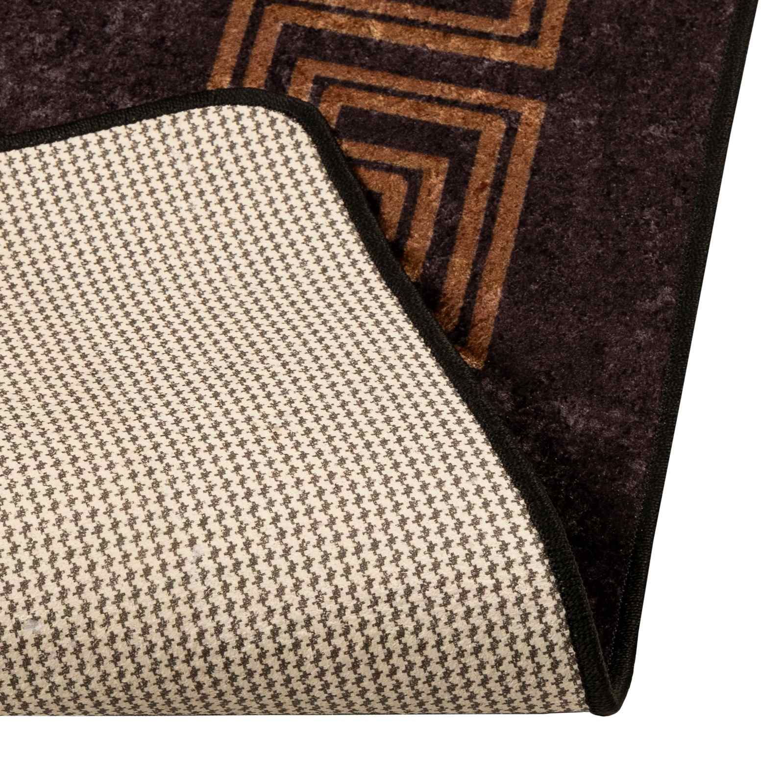 Runner Tappeto MARSA Nero 50 x 100 cm Poliestere e PVC