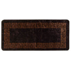 Runner Tappeto MARSA Nero 50 x 100 cm Poliestere e PVC