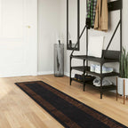 Runner Tappeto MARSA Nero 50 x 400 cm Poliestere e PVC