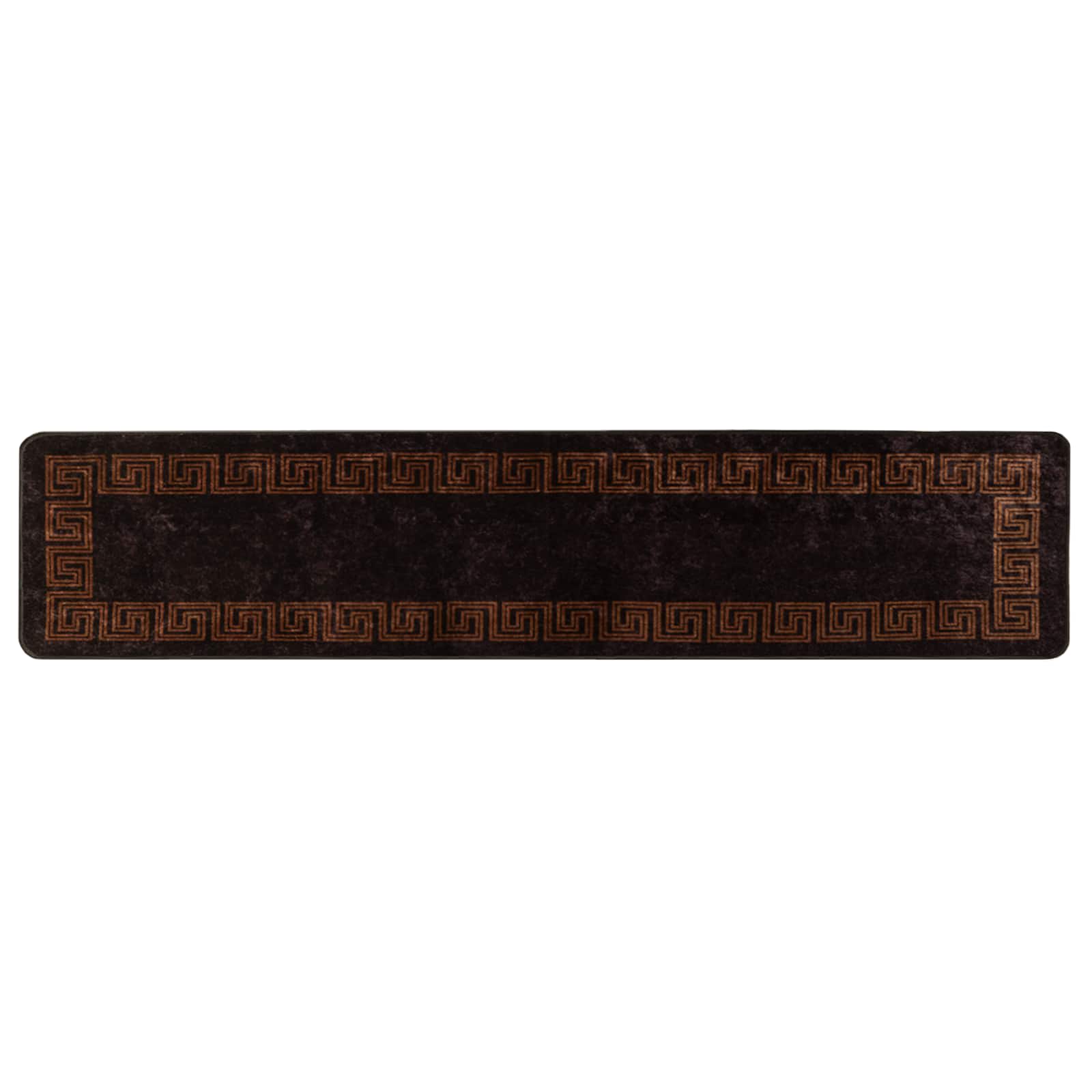 Runner Tappeto MARSA Nero 50 x 450 cm Poliestere e PVC