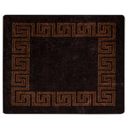 Runner Tappeto MARSA Nero 80 x 100 cm Poliestere e PVC
