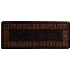 Runner Tappeto MARSA Nero 80 x 200 cm Poliestere e PVC